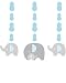 Creative Converting Little Peanut Boy Hanging Decorations (Pack of 9) | Baby Show Party Accessory