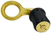 DollaTek Marine Boat Snap -Tite Drain Plug Drainer Stopper Thread Bung for 1 1/4 inch 32mm Hole - Brass Rubber - Image 5