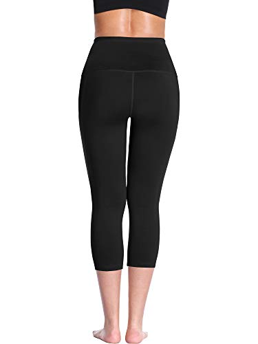 image for Neleus Women's 3 Pack Tummy Control High Waist Capris Leggings with Tw