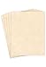 Natural Stationery Parchment Recycled Paper | 65Lb Cover Cardstock | 8.5” x 11” Inches | 50 Sheets Per Pack