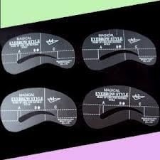 Set Of 4 Eyebrow Eye Brow Shaping Stencils get that hd brow shape yourself by eyebrow stencils