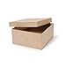 Darice Paper Mache Box Square 10 x 10 x 5 inch (2-Pack) 2805-41FCAL