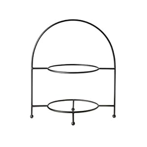 Laura Ashley – Afdruiprek, etagère, borden etagère – 2-traps – H31 cm – voor bordendiameter van 20 tot 26 cm