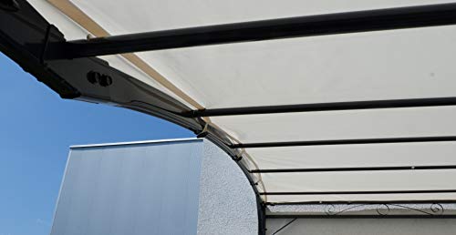 ALEOS. AS-S Wand Anbau Pavillon Terassenüberdachung 3x2,5 Meter Dach 100% wasserdicht UV30+ – Bild 6