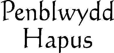 Art Stamps WEL2F Penblwdd Hapus (Happy Bday), Black