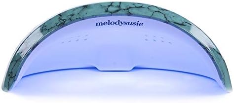 MelodySusie Portable LED Nail Lamp, Compact Nail Dryer Light Curing LED Gel Nail Polish Professionally, Gel Nail Starter Kit with 45s 60s Timer Setting, Green Marble