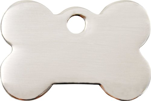 Red Dingo Custom Engraved Stainless Steel Dog ID Tag - Bone (Medium)