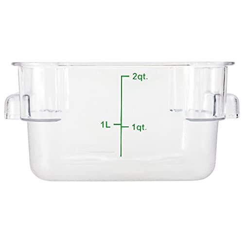 Met Lux 2 Quart Brine Bucket, 1 Square Marinating Container With