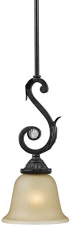 Gold Coast Lighting Wrought Iron Pendant, Dark Rust by Gold Coast Lighting