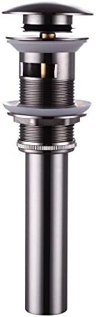 Sike Bathroom Faucet Vessel Vanity Sink Pop Up Drain Stopper with Overflow, Brushed Nickel