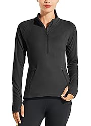 Willit Women's Fleece Running Jacket Pullover