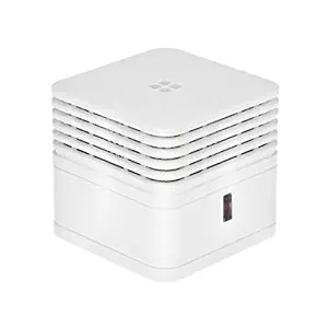 SMILEDRIVE Worlds Smallest Photoelectric Smoke Alarm Detector Plastic with 10 Year Battery 8.6 x 6.1 x 5.8 cm - White