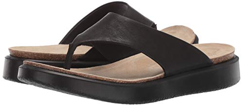 ECCO Women's Corksphere Thong Flip-Flop, Black, 9-9.5 | Pricepulse
