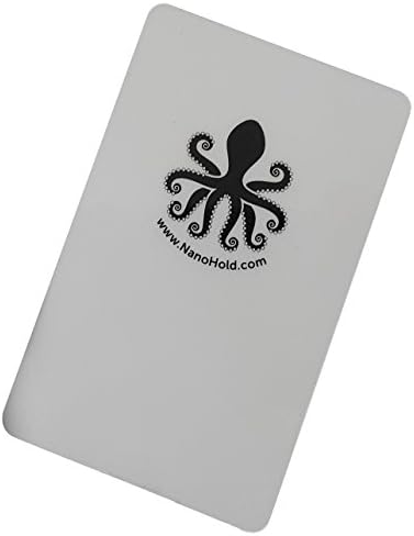 NanoHold Mobile Device/ Credit-Card-Sized Suction Phone Holder, Car Or Home Ready, Durable and Capable Of Holding 100X Own Weight