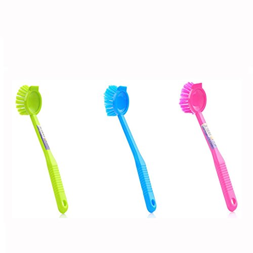 Kitchen Dish Brush Scrub Dish Brushes for Dishes Pots Pans Skillet Cleaning (Color random) - Thumbnail 2