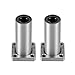 uxcell 12mm Linear Ball Bearings LMK12UU Extra Long Square Flange, 12mm Bore, 21mm OD, 57mm Length 2pcs