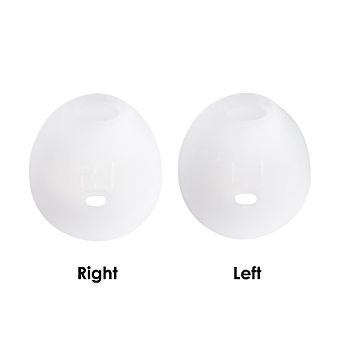 20 Pieces Silicone Earbud Cover Tips Teemade Replacement Ear Gels Buds for Samsung Galaxy Note 5/Note 7/S7/S6/S6 Edge/Level U Earbuds (White)