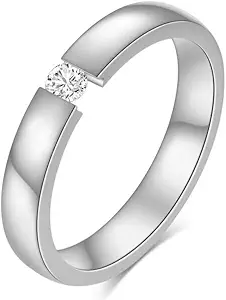 LTB Crystal Simple Couple Ring For Women Men