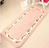 B00E1E35TY Rural Cute Rose Pattern Bedroom Carpet, Floral Carpet Area Rug,Living Room Rugs ,Carpet for Kids,Affordable Stairway Carpet, Dining Room Rugs,Doormat , antiskid floor runner for Bedroom