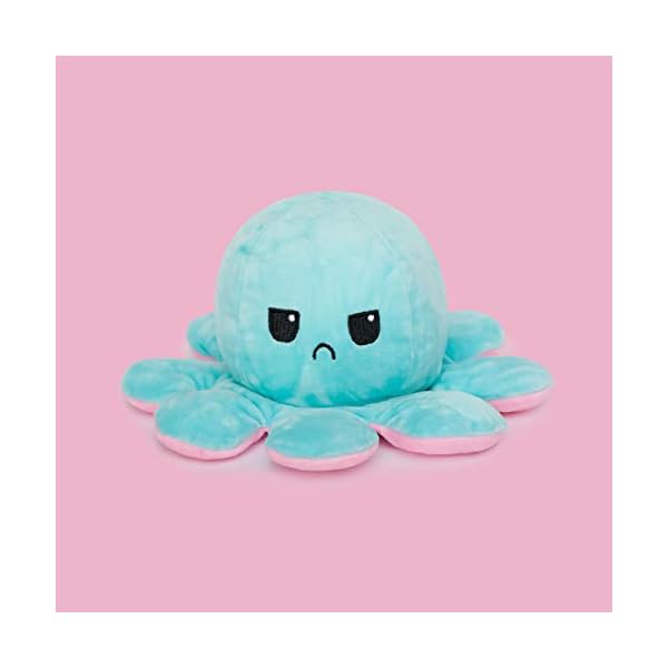 JUNIORE-Reversible-Octopus-Double-Sided-Flip-Octopus-Doll-Small-Stuffed-Animal-Cute-Reversible-Plush-Toy-for-Kids-Boys-Girls-Infants-Adults-Teens-Mood-Plush-Emotions-Pink-Light-Blue JUNIORE Flip Octopus - Double Sided Reversible Octopus Doll Small Stuffed Animal Cute Flip Plush Toy for Kids Boys Girls…
