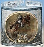 2003 - New Line / Play Along - Lord of the Rings : Armies of Middle Earth - Gondorian Horseman (Rearing Horse) - Warriors & Battle Beasts - Battle Scale Figures - Rare - Out of Production - Limited Edition - Collectible