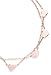 Happiness Boutique Women Delicate Bracelet Heart Charms in Rose Gold Double Stranded Bracelet