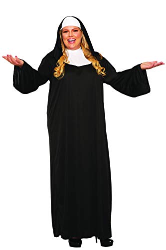 Forum Novelties Women's Adult Nun Costume, Black/White, Plus