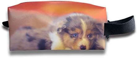 Makeup Cosmetic Bag Cute Dogs Play Game Zip Travel Portable Storage Pouch for Mens Womens
