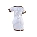 shekiss Womens Bohemian Bodycon Dashiki African Vintage Print Sexy V-Neck Club Midi Dress White/Red 3X