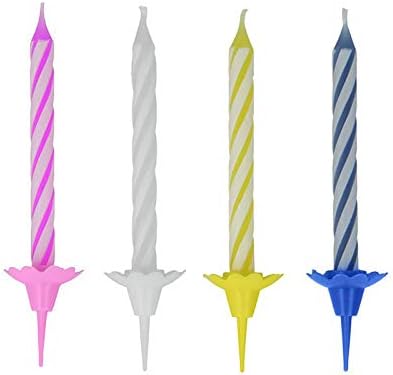 152pcs Decorative Birthday Cake Celebration Candles Set including Easy to Use Holders, Angel Flames - Image 4