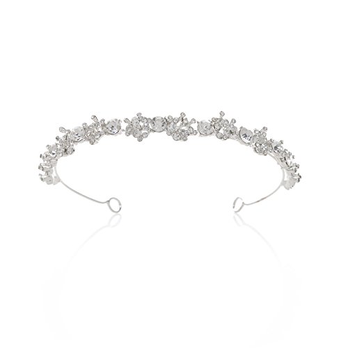 SWEETV Shining Crystal Headband Jewelry Crown Bridal Tiara Rhinestone Women Hair Style Accessories