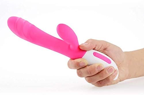 Woman Toy,USB Charging Wireless Waterproof Double-Head Multi-Frequency Vibration Female Silicone Vibration Massage Device Adult Supplies Pink