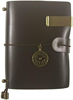 UNIQUE HM&amp;LN Genuine Leather Planner Organizer - Academic Monthly &amp; Daily - Refillable &amp; Handmade - Gratitude Journal - Passion &amp; Happiness 2018 (Brown)