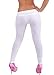 Women's European Super Sexy Candy Color Skiny Slim Hole Pants Leggings (white)