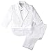 Spring Notion Baby Boys' White Classic Tuxedo with Tail 4T