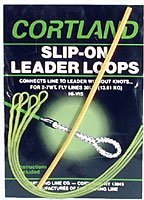 Cortland 601352 Slip-On Leader Loops Braided Clr, 50-Pound