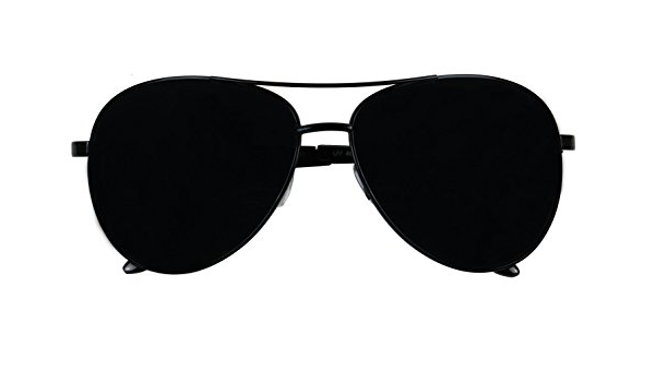 dark black aviator sunglasses