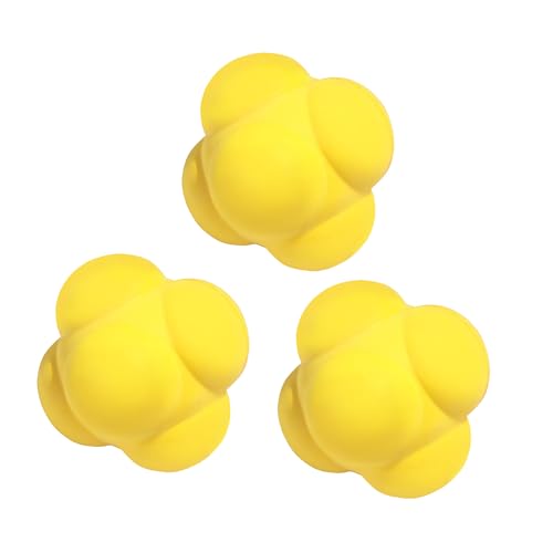 GSE Games & Sports Expert Sports Reaction Balls, Reactivity Ball for Field Training, Agility Trainer for Baseball, Rubber Bounce Balls for Hand-Eye Coordination & Speed Reflex Training