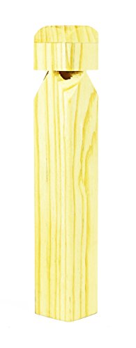 image for Black Duck Brand Set of 2 Iron Horse Wooden Train Whistles Perfect for