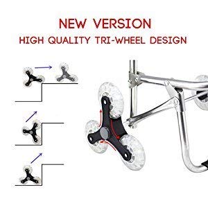 XUEXIN Shopping cart, Ladder, Ladder, Climbing, for use in The Purchase, with Stainless Steel Structure