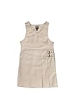 French Toast Little Girls' Double Buckle Tab Jumper, Khaki, 5