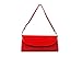 Bundle Monster Womens Envelope Evening Patent Croc Skin Embossed Clutch - RED