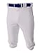A4 Sportswear Baseball/Softball Knee High Pants Old School Knickers (10 Youth/Adult Sizes in 15 White and Grey Colors, Side Piping)