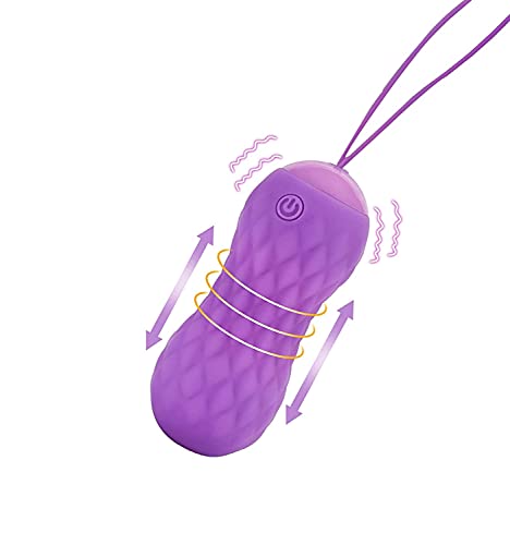 Thrusting Bullet Vibrator for Women Remote Control, Clit & G-spot Vibrating Balls with 7 Modes Vibrant Machine, Clitoral Adult Sex Toys, USB Rechargeable, Waterproof Purple