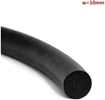 DRFLYSD 5M car Door Diameter 10mm Edge Protector Flexible O Shape Rubber Soundproof Seal Strip Solid Round Multiple Specifications