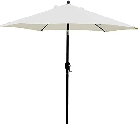 Amazon Com Sunnyglade 7 5 Patio Umbrella Outdoor Table Market Umbrella With Push Button Tilt Crank 6 Ribs Beige Garden Outdoor
