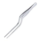 Kitchen Culinary Tweezers - Stainless Steel Offset