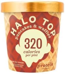 Halo Top, Pancakes & Waffles Ice Cream, Pint (8 Count)