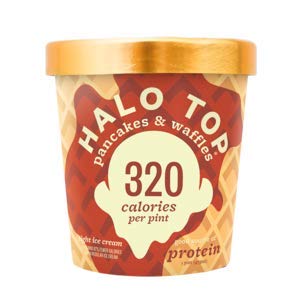 Halo Top, Pancakes & Waffles Ice Cream, Pint (8 Count)