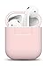 elago Premium Silicone AirPods Case Designed for Apple AirPods 1 and 2, Front LED Visible [Lovely Pink]
